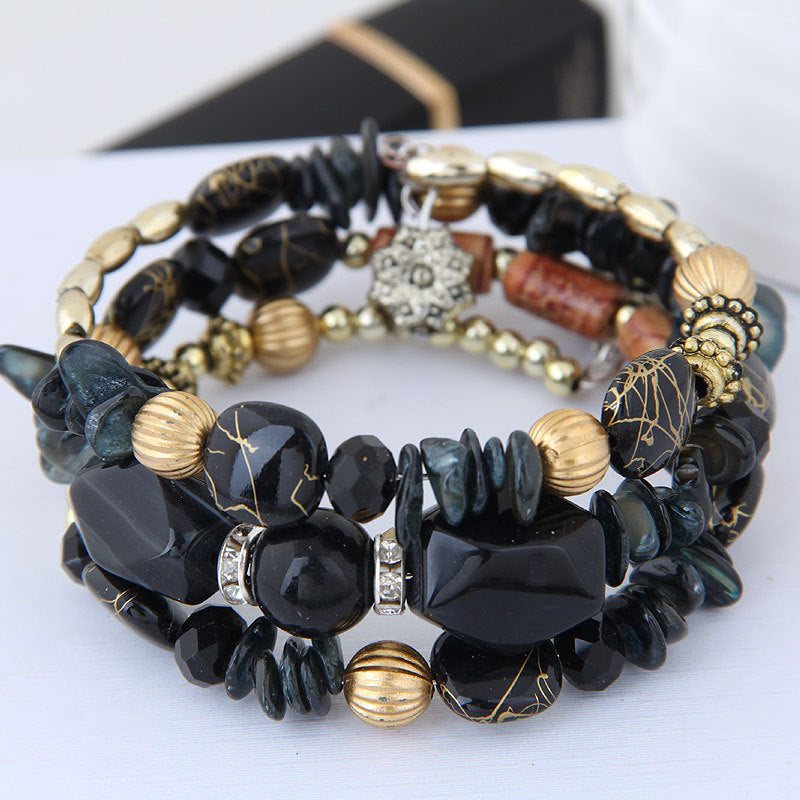 Pulsera bohemia de cuentas
