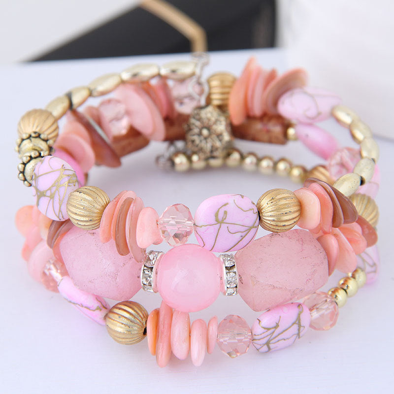 Pulsera bohemia de cuentas