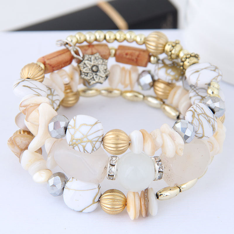 Pulsera bohemia de cuentas