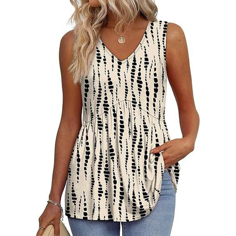 Top de Cuello en V sin Mangas – Elegante, Ligero y Cómodo