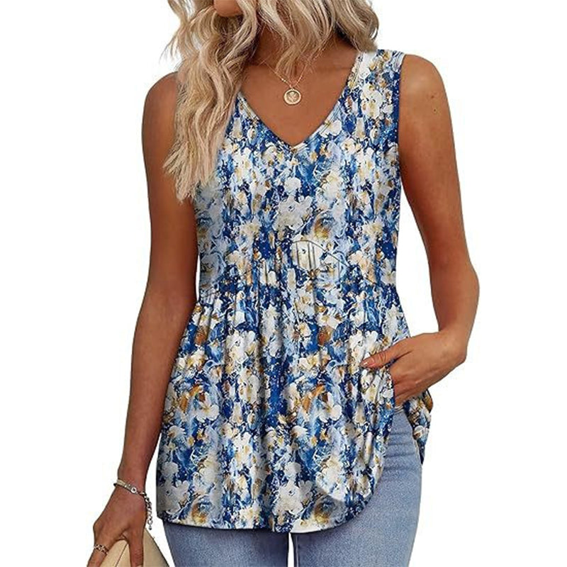 Top de Cuello en V sin Mangas – Elegante, Ligero y Cómodo