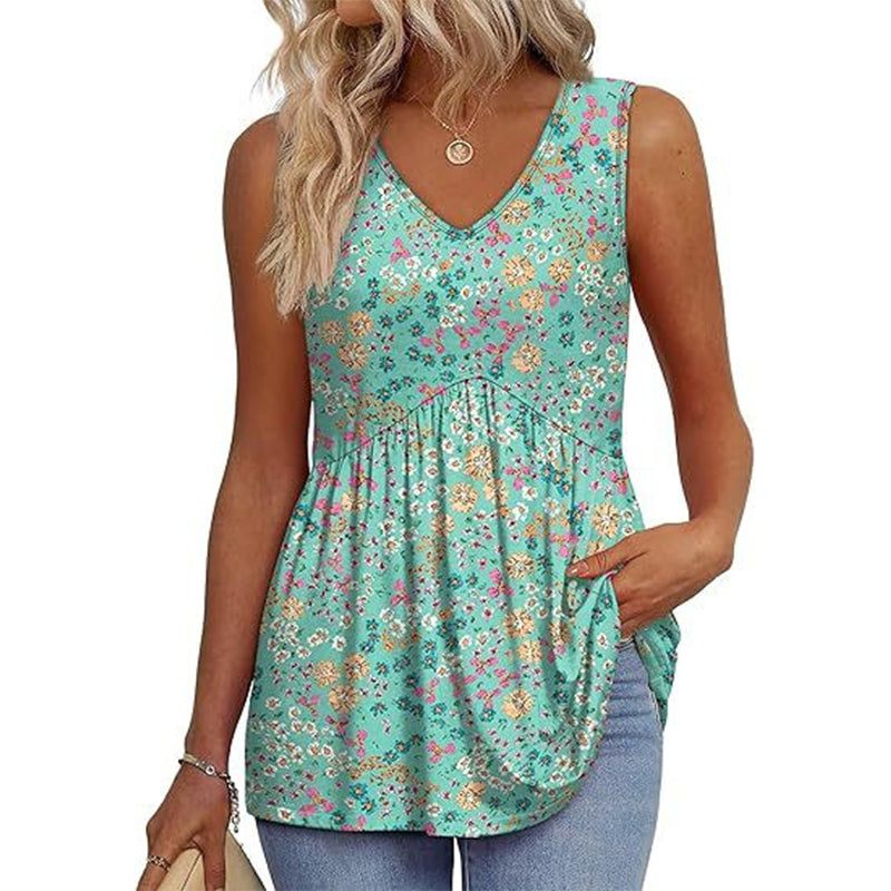 Top de Cuello en V sin Mangas – Elegante, Ligero y Cómodo