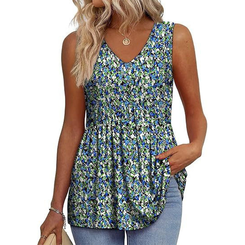 Top de Cuello en V sin Mangas – Elegante, Ligero y Cómodo