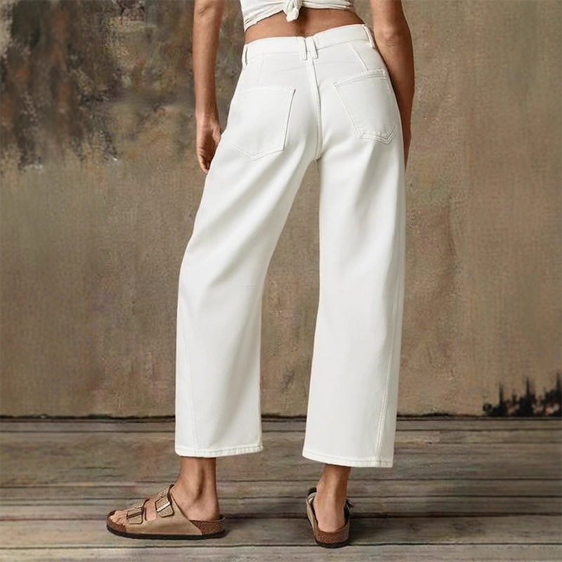 Pantalón Clásico de Pierna Ancha para Mujer: Sencillo, Elegante y Cómodo