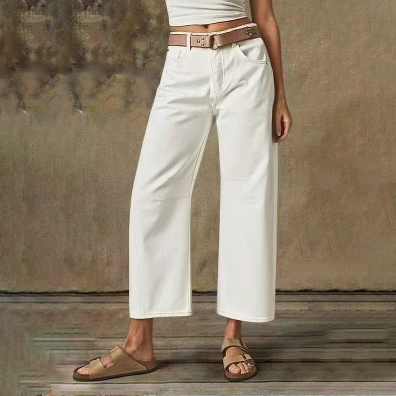 Pantalón Clásico de Pierna Ancha para Mujer: Sencillo, Elegante y Cómodo