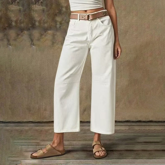 Pantalón Clásico de Pierna Ancha para Mujer: Sencillo, Elegante y Cómodo