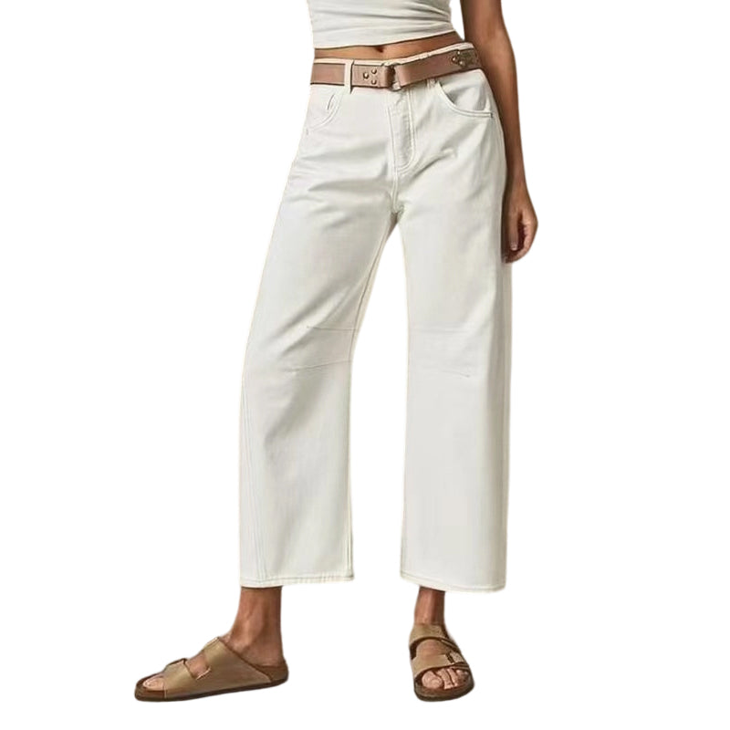 Pantalón Clásico de Pierna Ancha para Mujer: Sencillo, Elegante y Cómodo