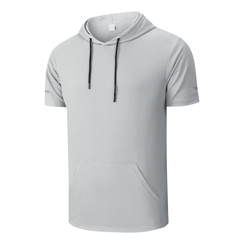 Sudadera Casual de Manga Corta para Hombre – Secado Rápido y Ligera