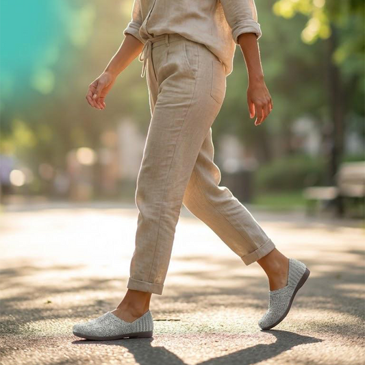 Zapatos Ligeros de Tejido Transpirable para Mujer – Diseño Slip-On, Planos y Cómodos