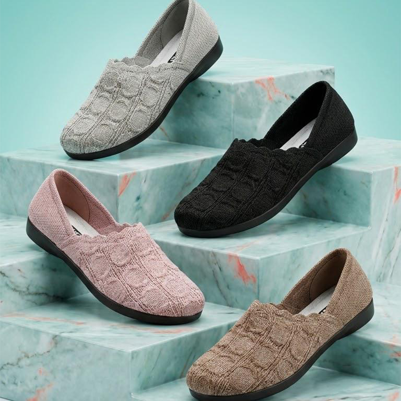 Zapatos Ligeros de Tejido Transpirable para Mujer – Diseño Slip-On, Planos y Cómodos