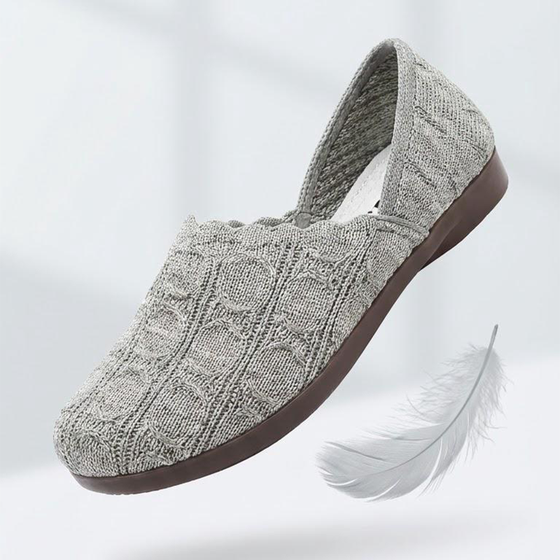 Zapatos Ligeros de Tejido Transpirable para Mujer – Diseño Slip-On, Planos y Cómodos