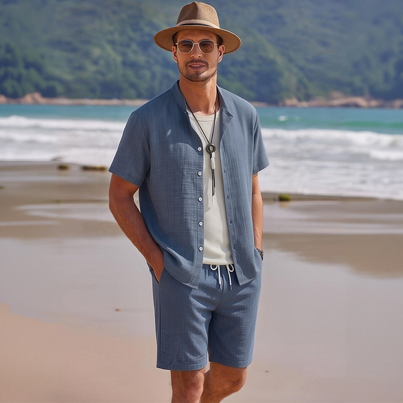 Conjunto Casual Ligero para Hombre – Relajado y Veraniego