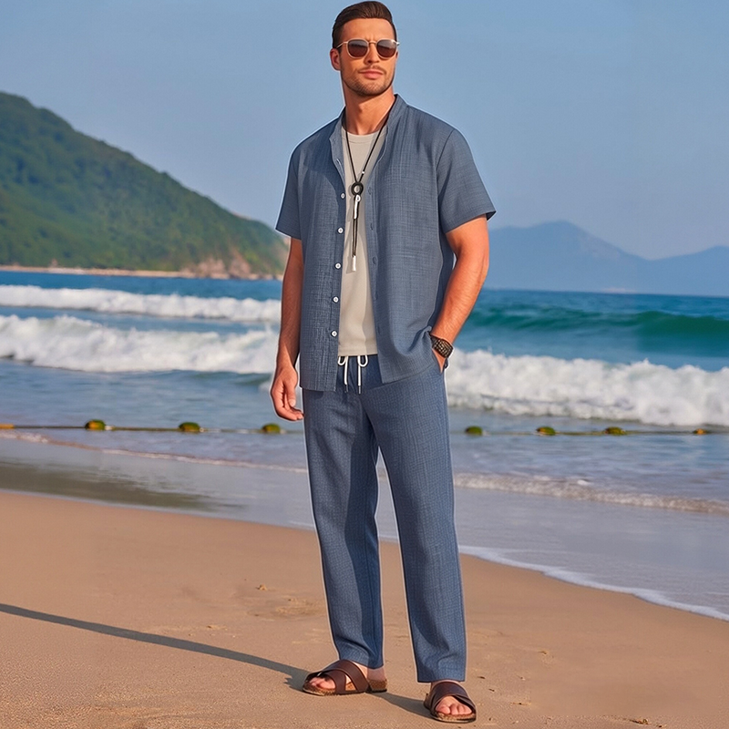 Conjunto Casual Ligero para Hombre – Relajado y Veraniego